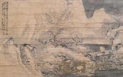 黄慎 1755年作 踏雪寻梅 立轴 93×147.5cm